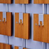 Adjustable coat rack in rosewood, 1970s