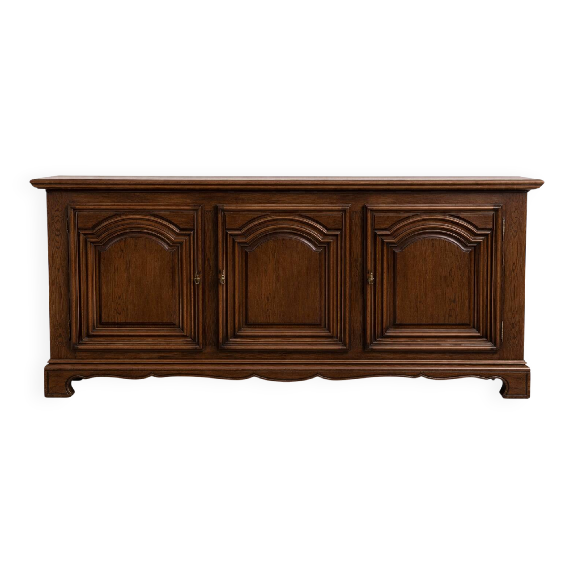 Cabinet no. 2, 3 doors solid oak