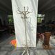 Coat rack on foot in white wood