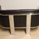 Vintage sofa in synthetic leather and chrome metal, 1970s