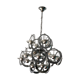 Italian design pendant lamp or chandelier, 16 planets Saturn, space age, 1970