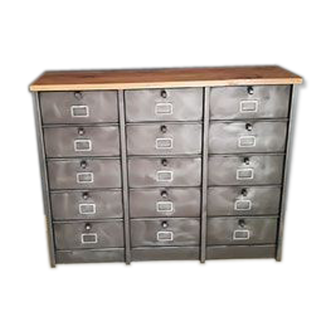 Industrial furniture 15 valves Strafor metal wood