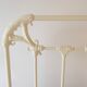 Bed 160 white wrought iron Irish handcrafted Celtic motifs