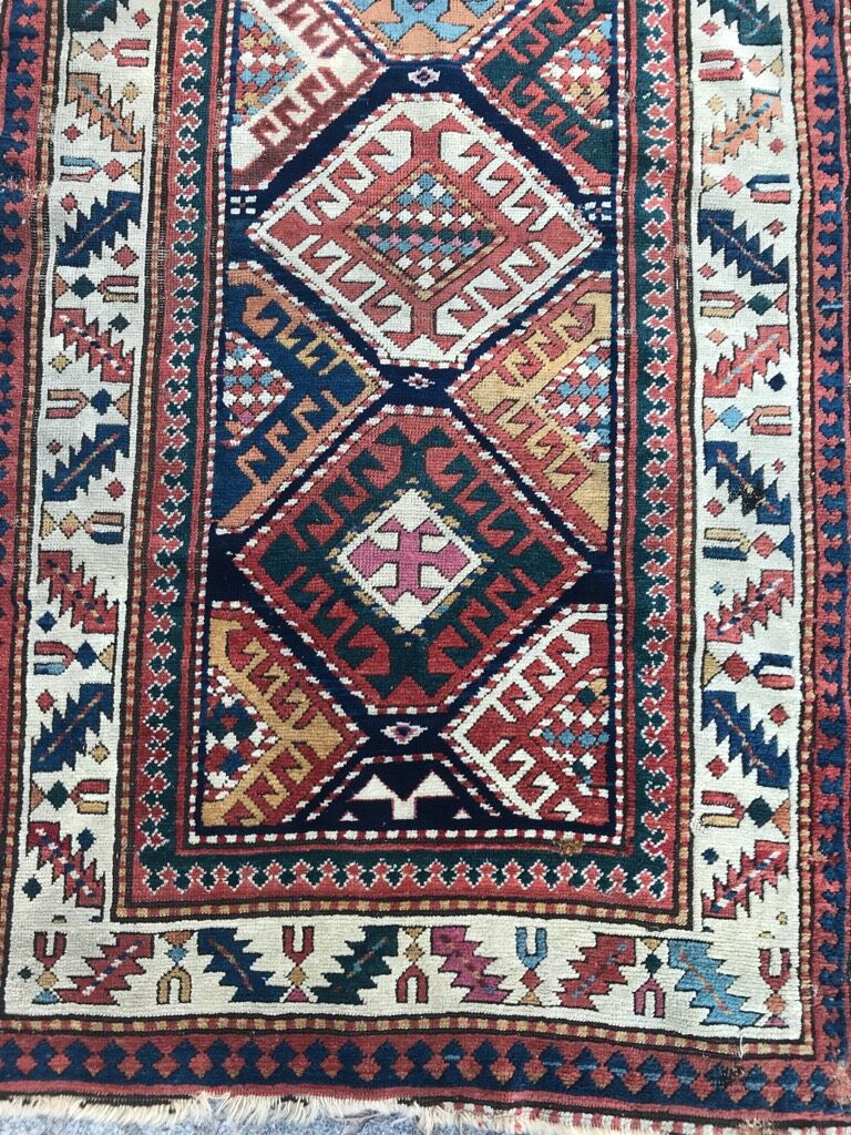 Tapis ancien Kazak 204x280cm