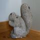 Concrete animal squirrel garden statue