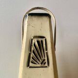 Art Deco coal bucket in enameled sheet metal