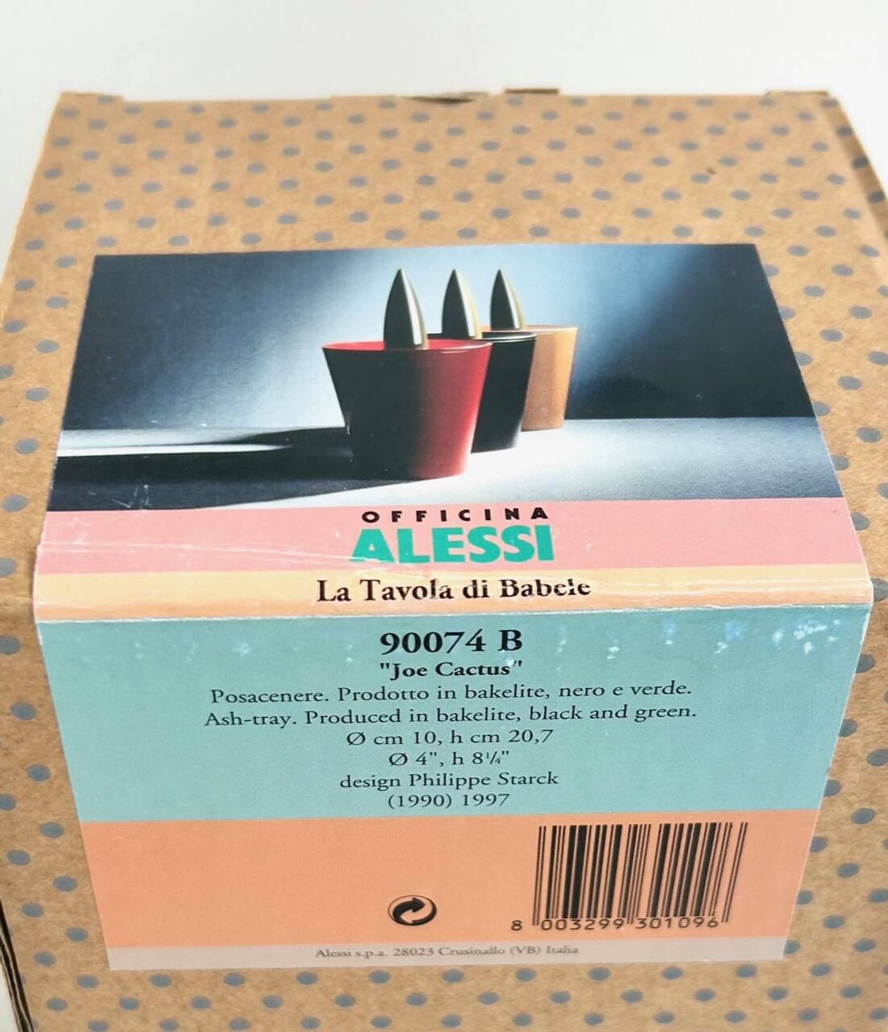 Joe Cactus Starck ashtray, Alessi, 1990's