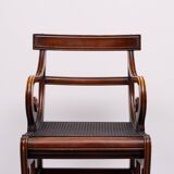 A Regency style Mahogany library chair /steps. England
