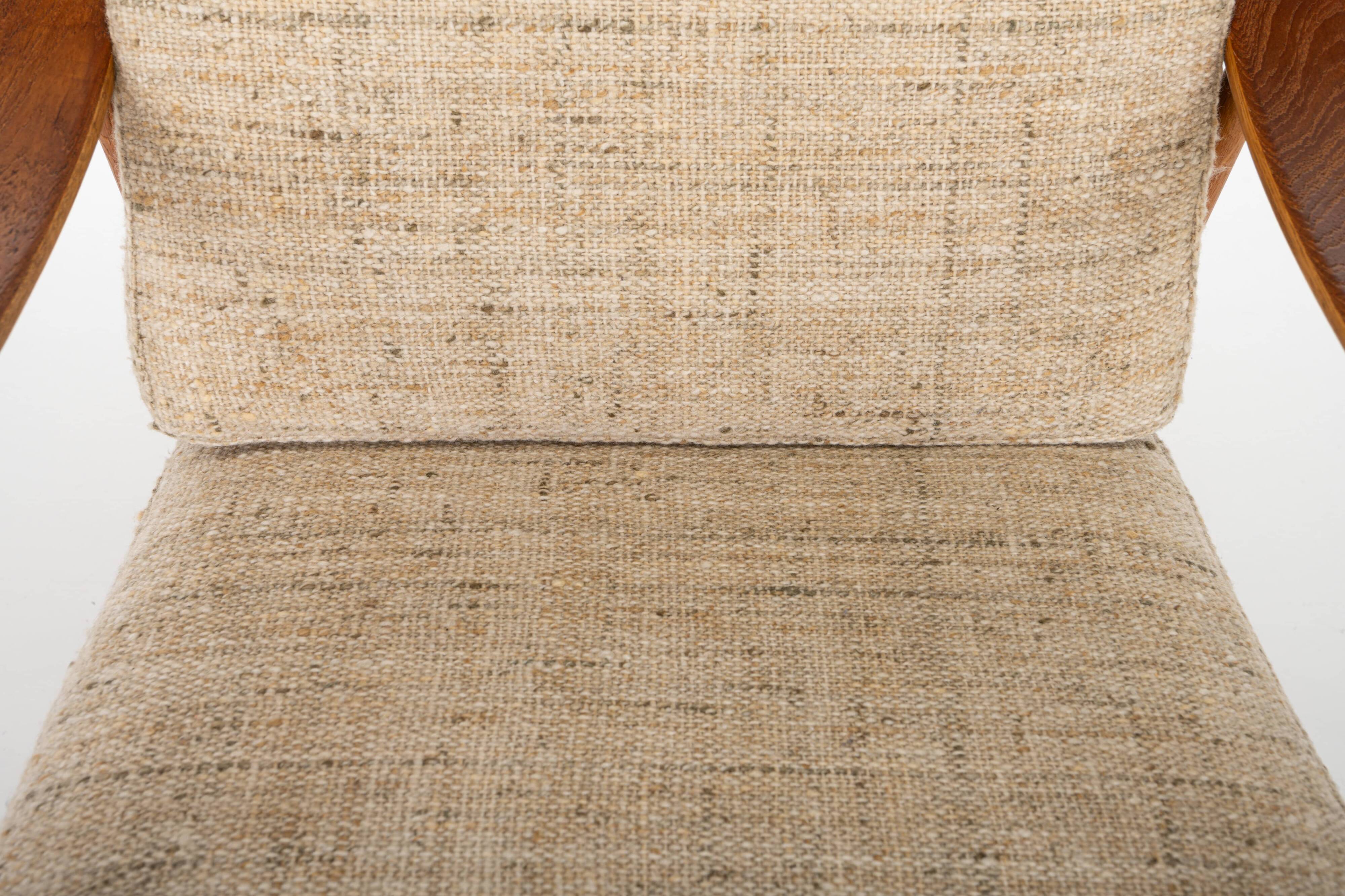 Fd144 Easy Chairs in Oak and Teak by Peter Hvidt & Orla Mølgaard-Nielsen for France & Daverkosen