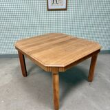 Art Deco extendable oak table, renovated