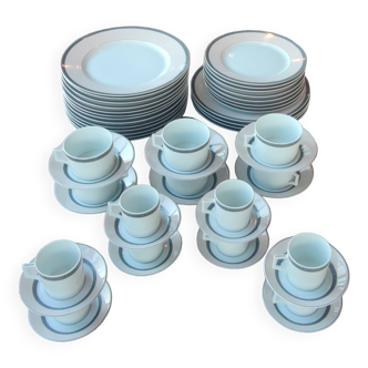 Coffee service plates tableware christofle paris decor tiriada/53 pieces