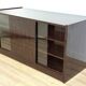 Art Deco “New York” double-sided desk – Macassar ebony veneer