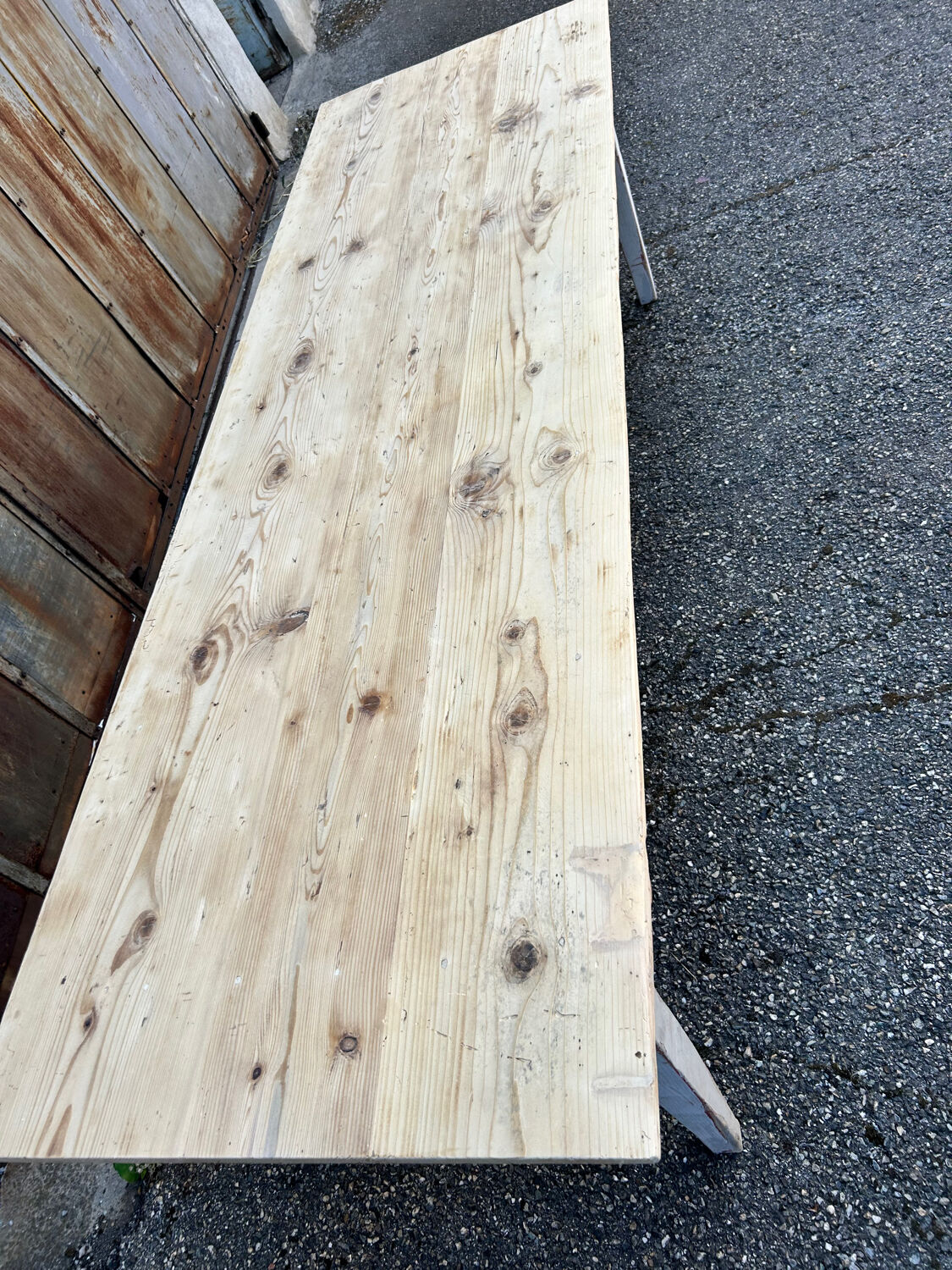 Large workshop farmhouse table