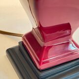 Ceramic lamp and vintage velvet