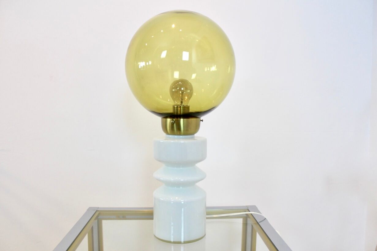 Raak Amsterdam table lamp in glass and brass