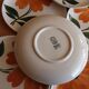 8 vintage Gien dessert plates years 70 orange daisies