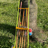 Wooden croquet game