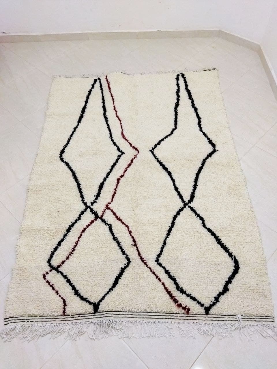 Tapis berbère beni ourain 200 x 145cm