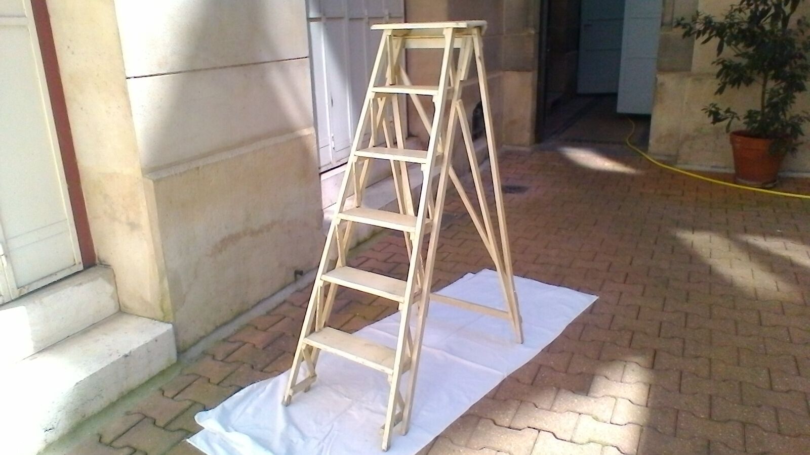 Vintage painter stepladder 6 steps