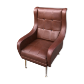Fauteuil en skaï 50’s