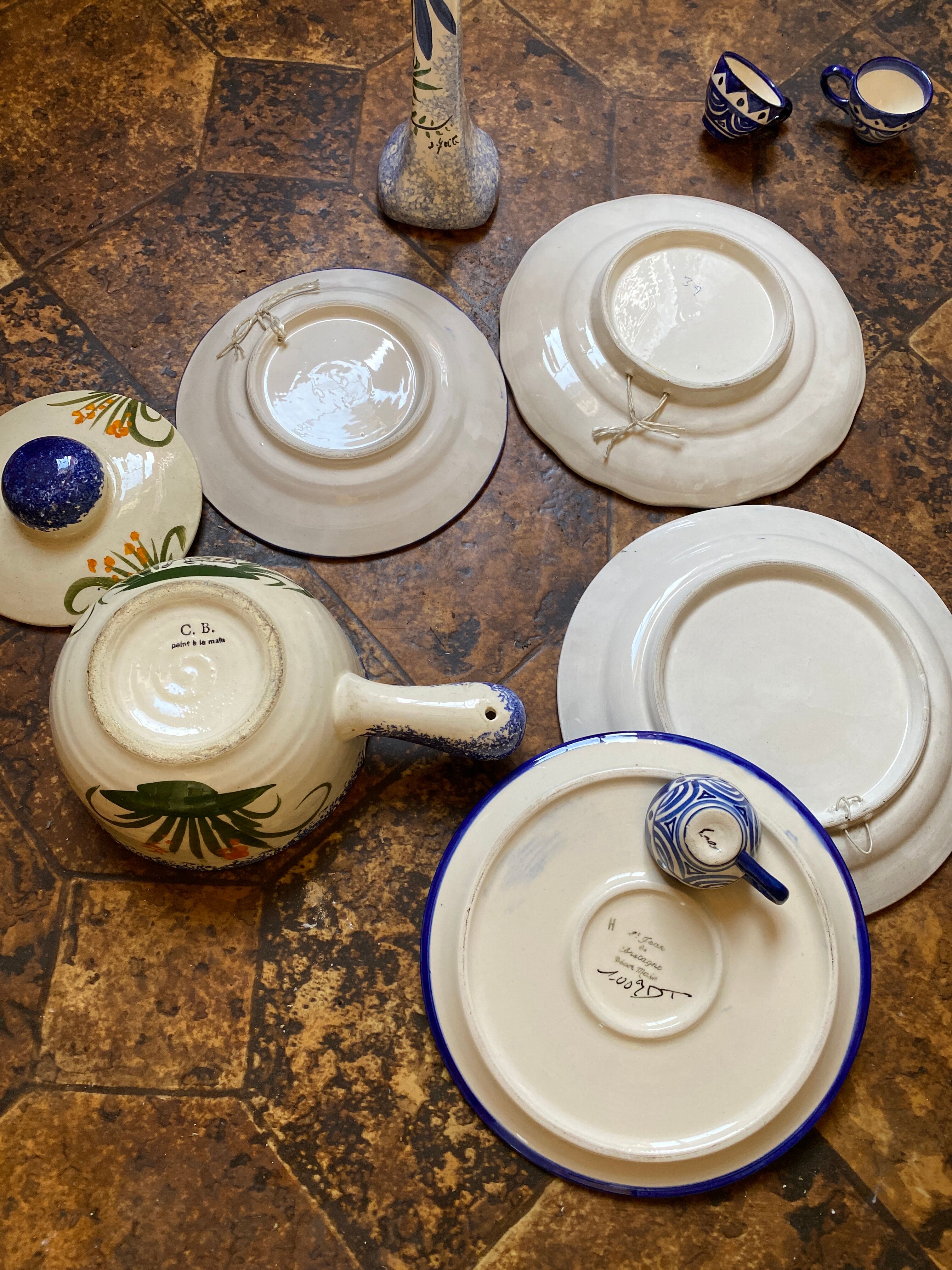 Lot de céramique bretonne