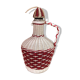 Old Lady Jeanne Glass Bottle + Vintage Braided Scoubidou #A967