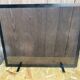 Fireplace Screen Antique Black Metal Perforated Grille Vintage