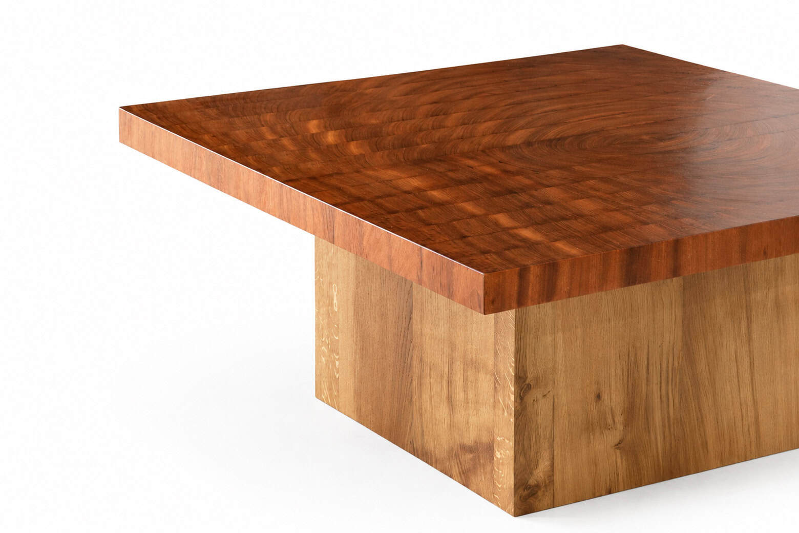 Exotic wood coffee table - ECHO model - contemporary design