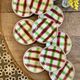 Set of 12 vintage dessert plates, Sousse model by Digoin Sarreguemines.