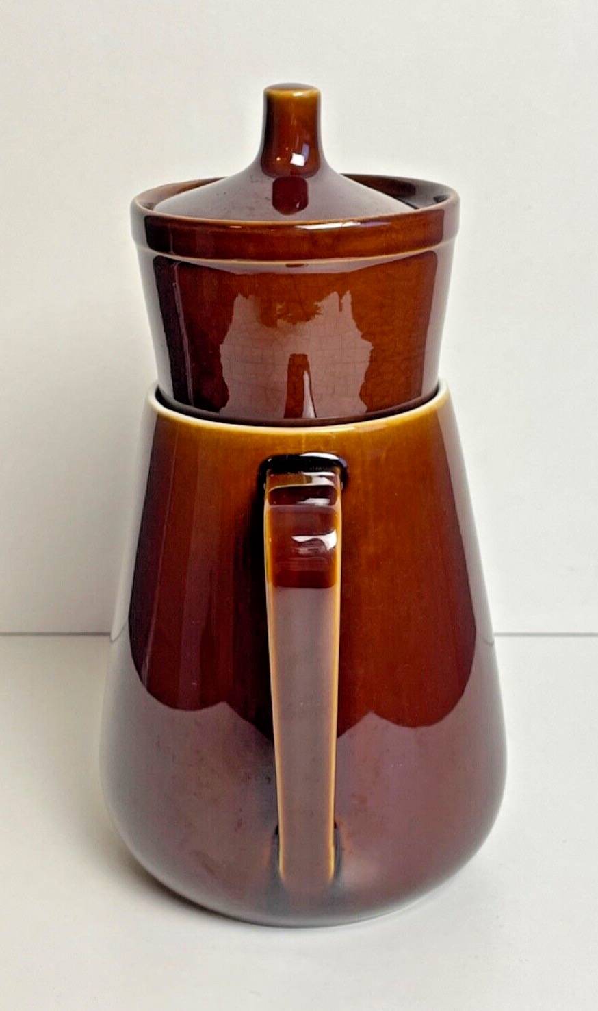 Vintage Villeroy & Boch teapot, in brown stoneware, made in Luxembourg
