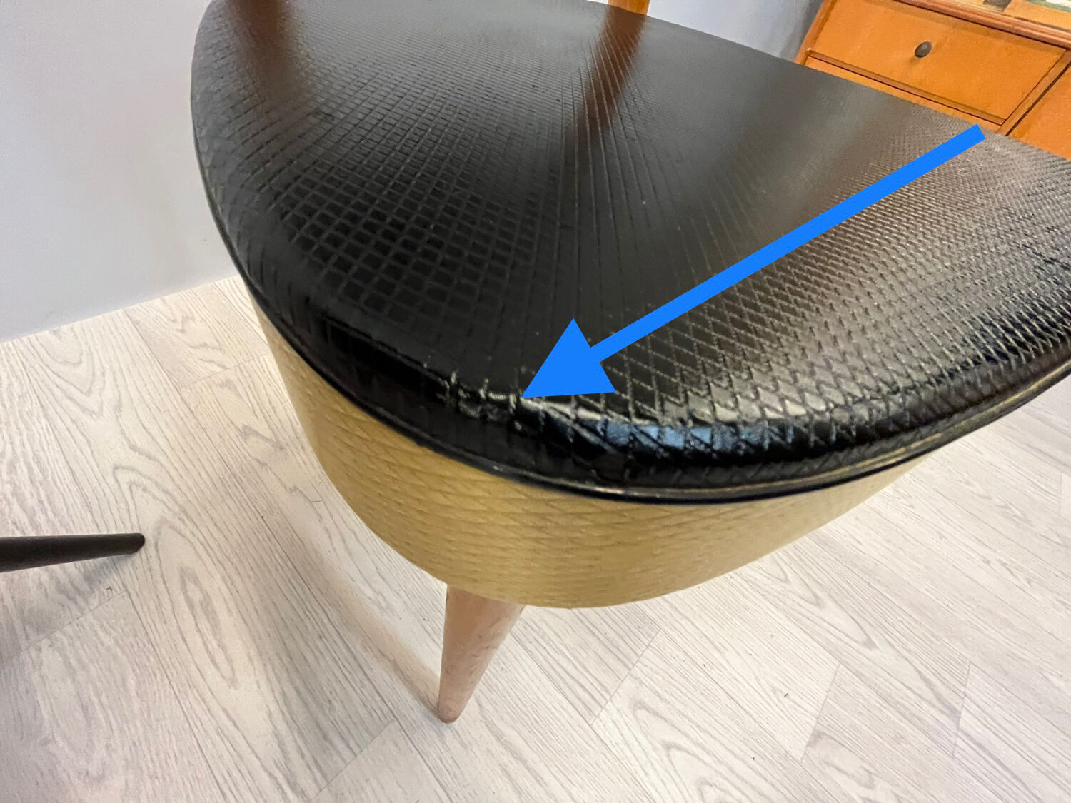 Four colourful chairs