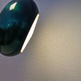 Top-class design lamp Model Medio in metal green colour (original) 1966. Jo Hammerborg Denmark