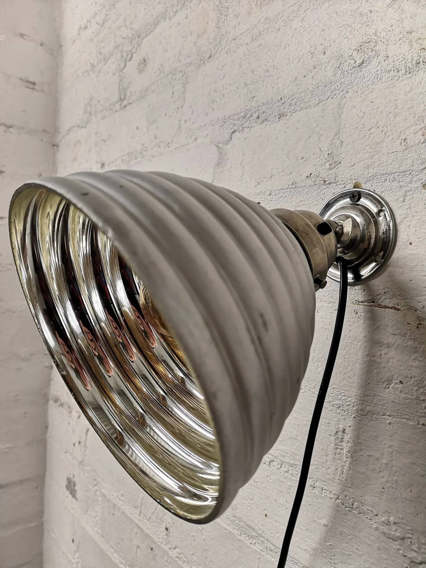 1930s Mercury Glass Wall Light By Adolf Meyer For Zeiss Ikon Germany