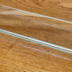 Vintage bathroom shelf, chrome metal and glass
