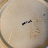 Set of six hollow plates Regout model Ortus