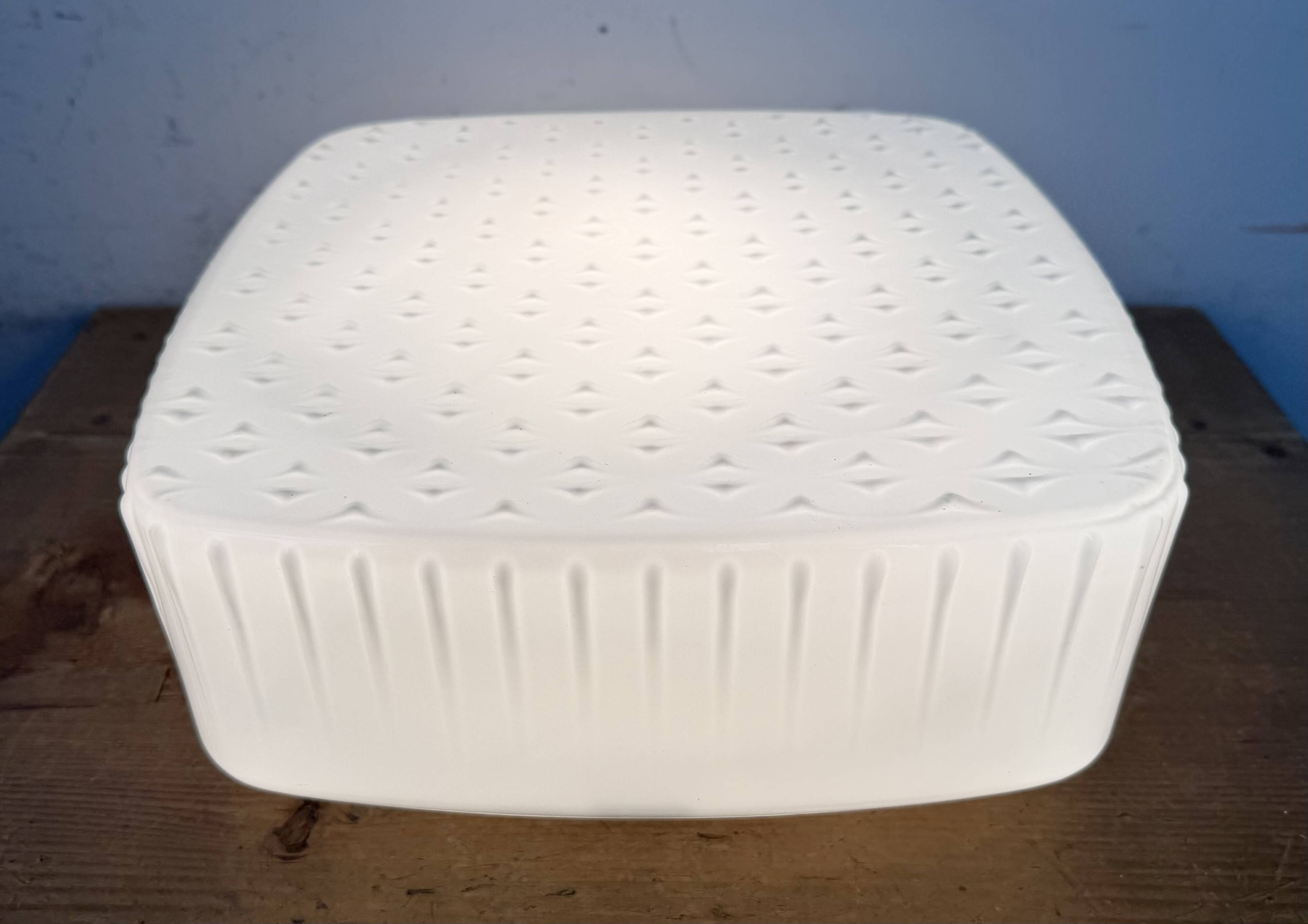 Vintage Wall Or Ceiling Light with Milk Glass, 1970s