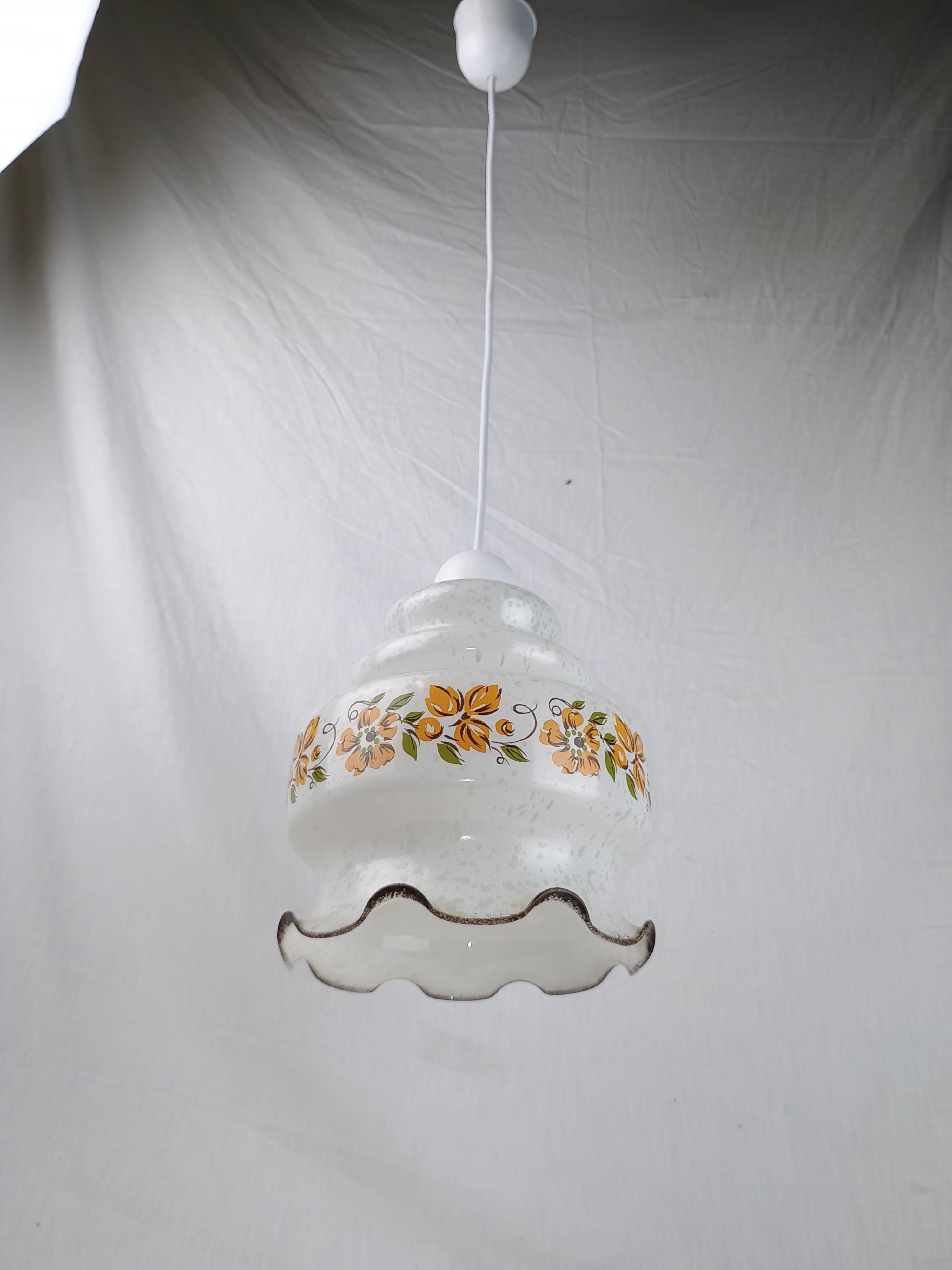 Authentic vintage pendant light from the 1950s–1960s, made in Italy