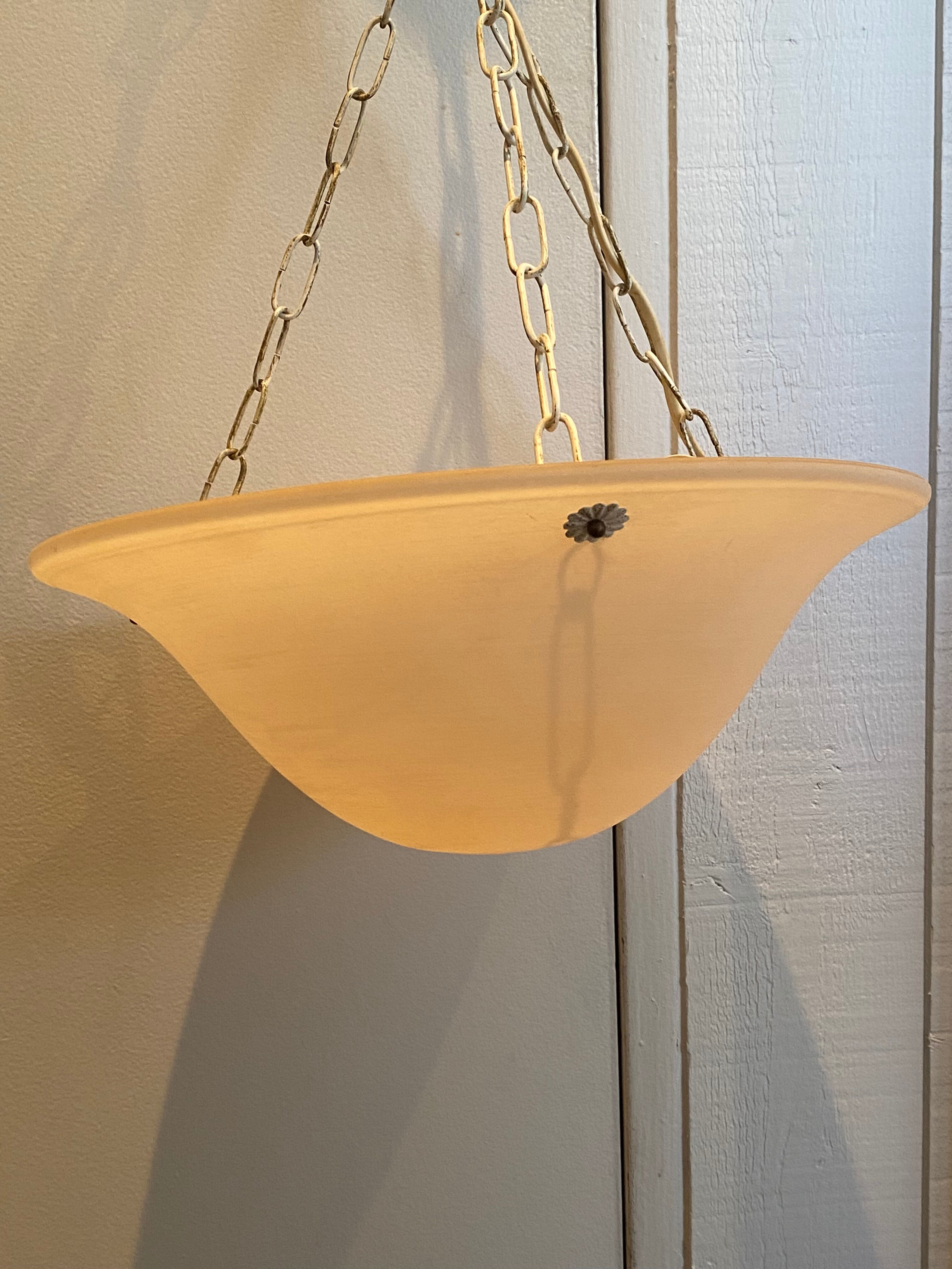 Suspension vasque art deco glass