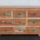 Old wooden chest of drawers 9 drawers