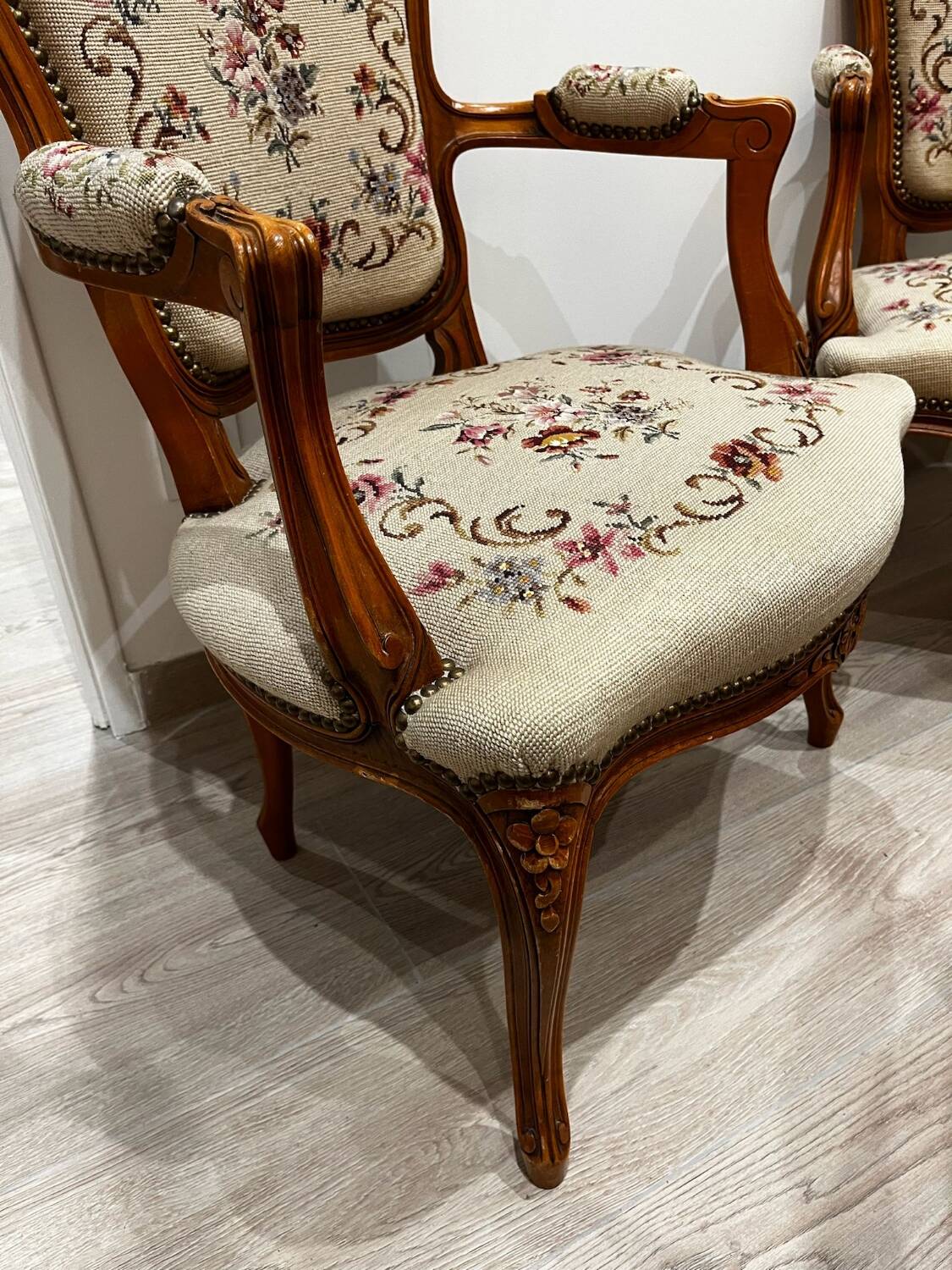 Pair of Louis XV armchairs