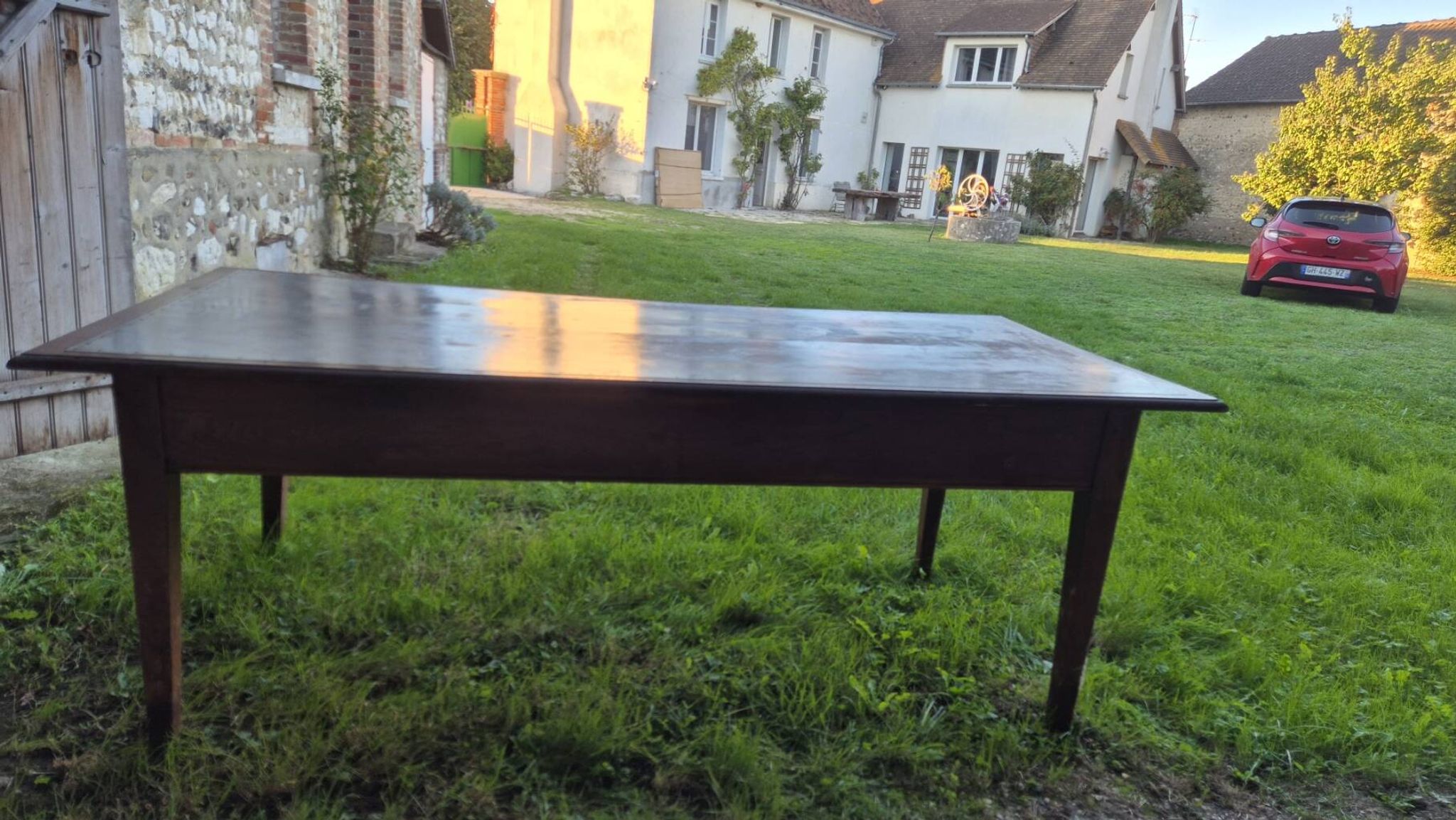 Zinc farm table