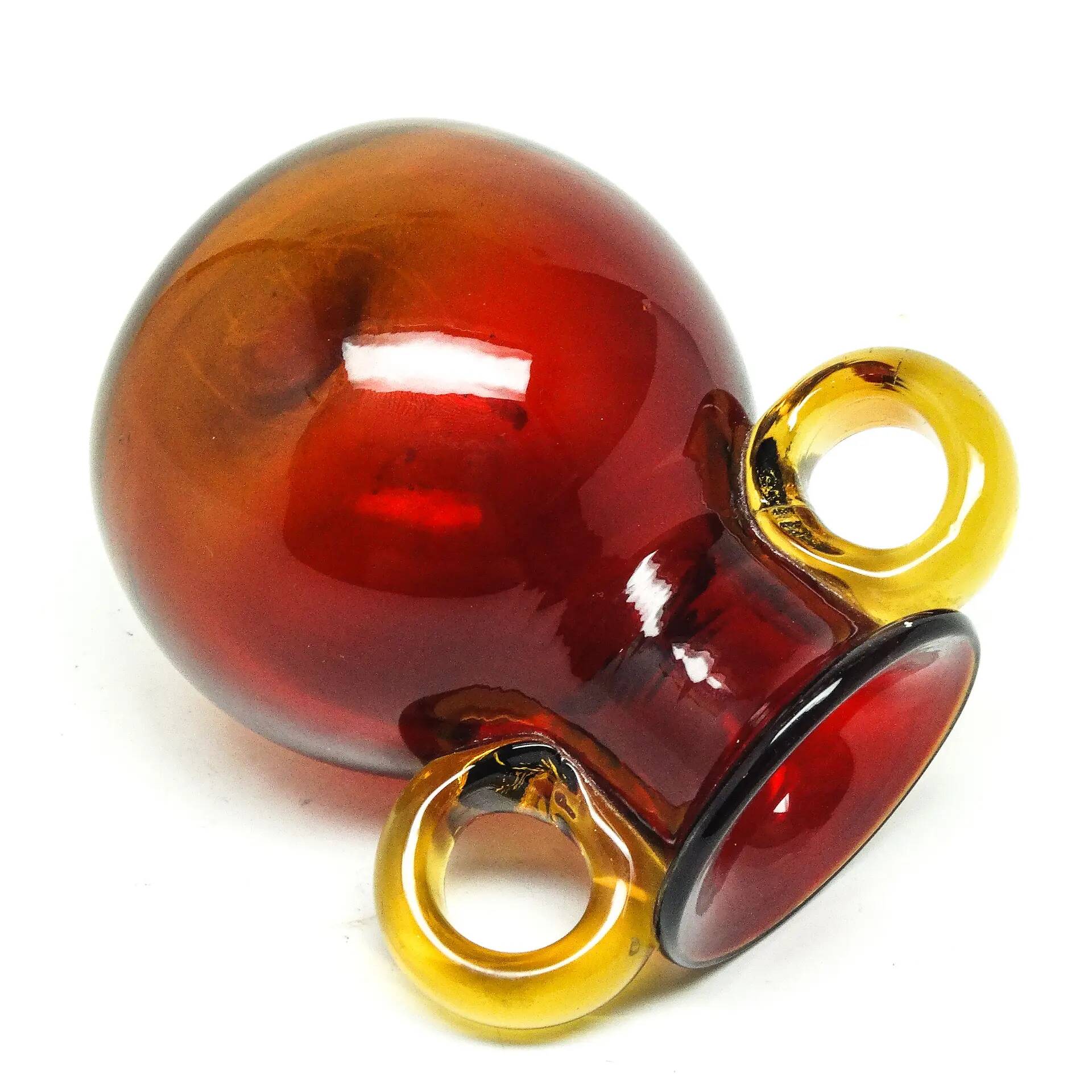 Vase, mid-century modern, glass, designed by J. Słuczan-Orkusz, Poland, 1970s