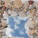 Vintage seashell mirror 31x35cm