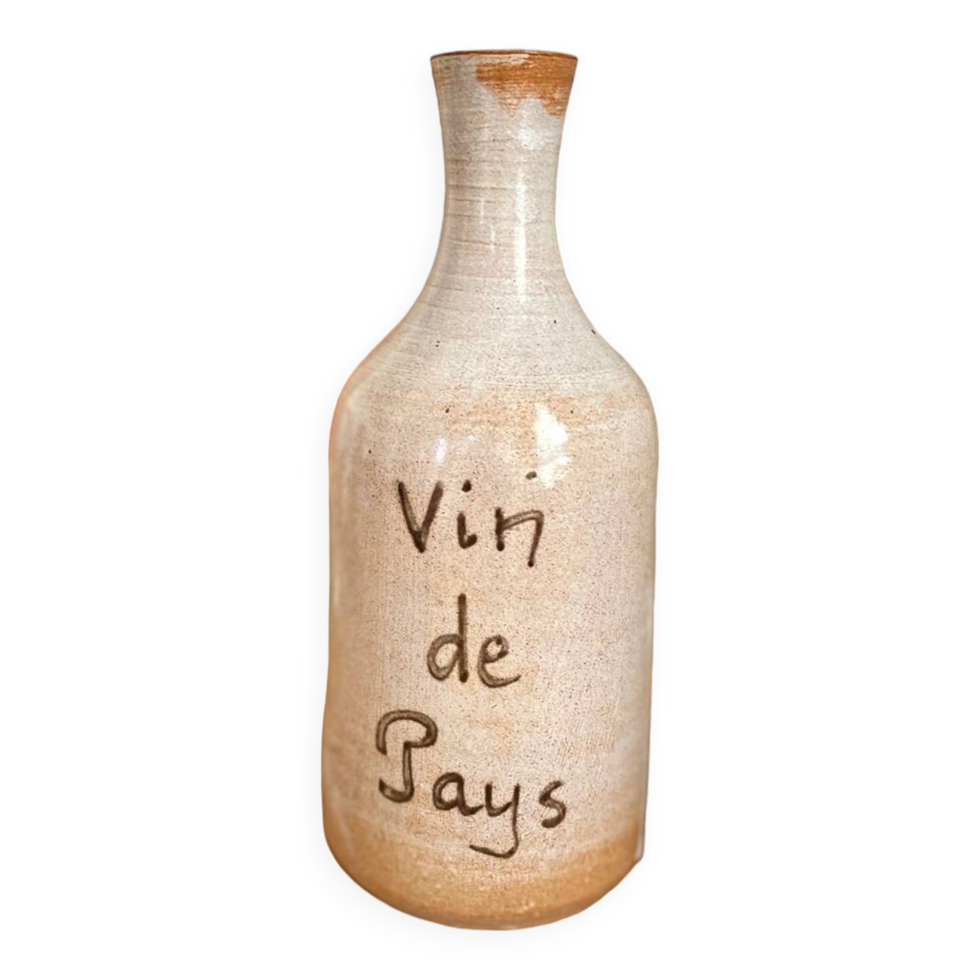 Vintage stoneware carafe “Vin de Pays”