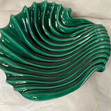 Green vintage ceramic cup
