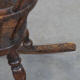 Early 19th century antique English Windsor children's rocking chair