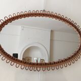 Rattan mirror