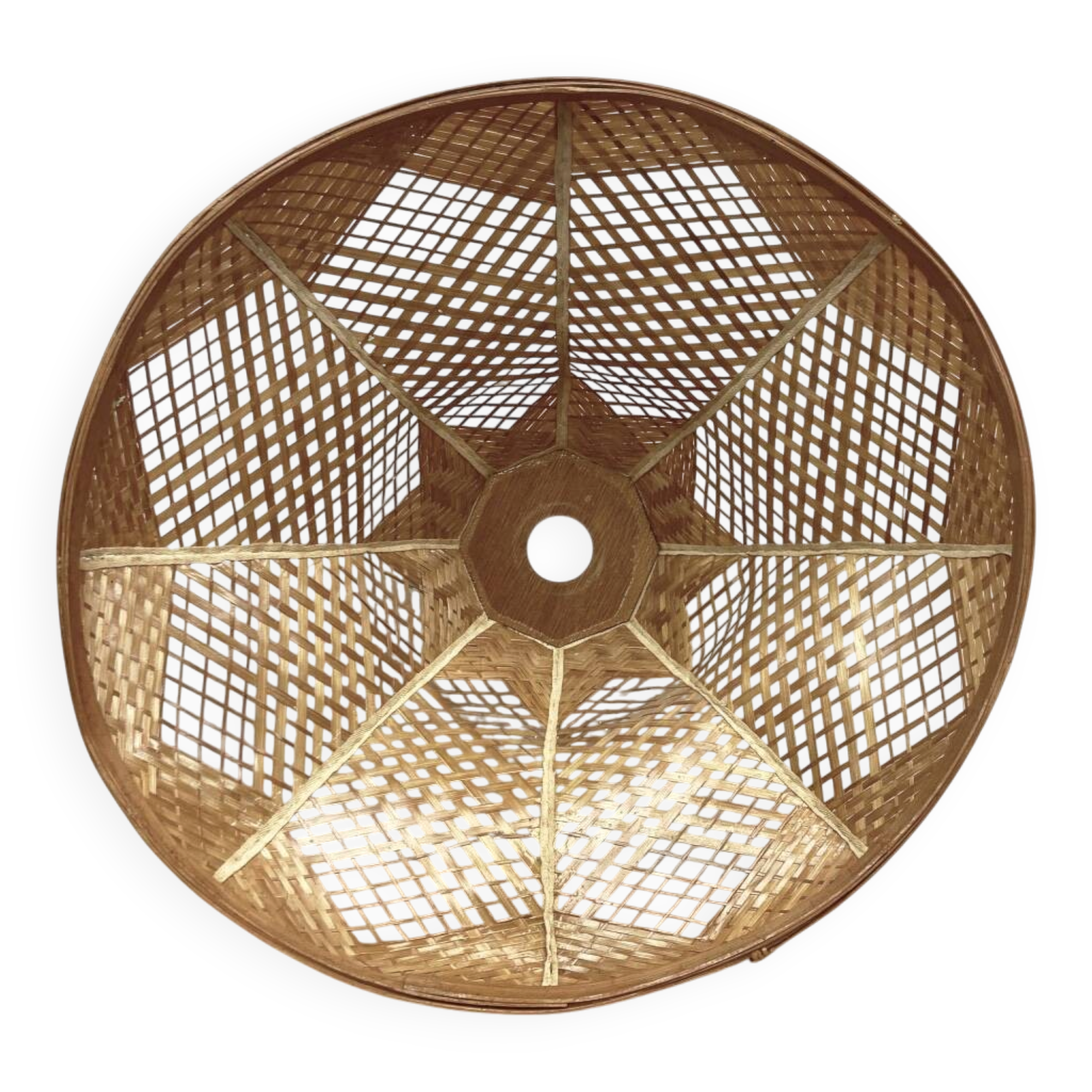 Woven Bamboo Lampshade – Japanese Design – Handmade Pendant