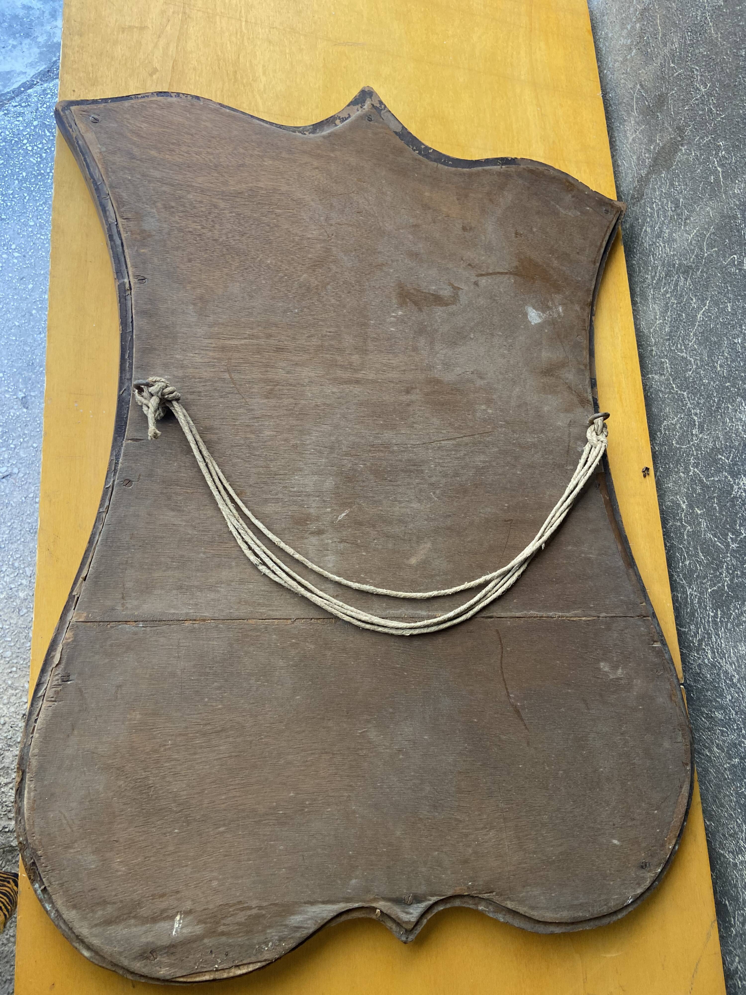 Wooden mirror art deco style