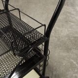 Trolley on wheels 1960 perforated metal